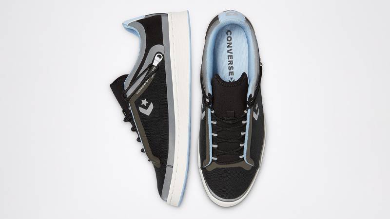 Converse Pro Leather Low Fuse Tape Black Egret Middle