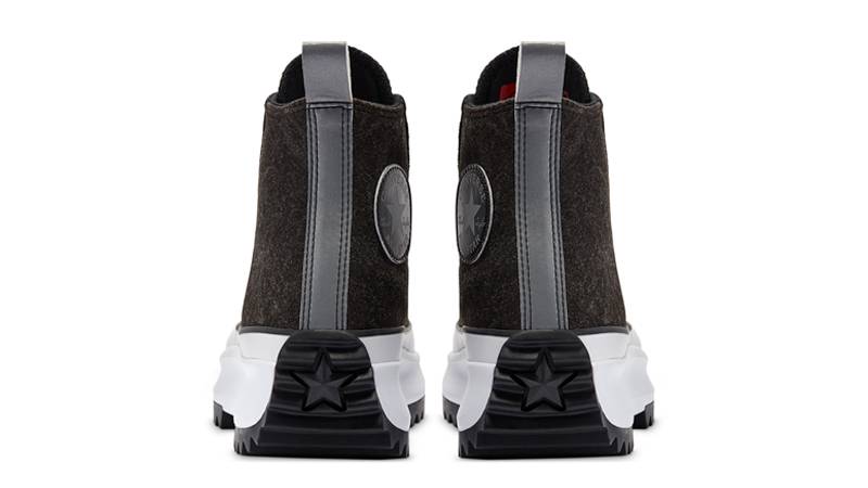 Converse Run Star Hike Black Ice High Top Black White Back