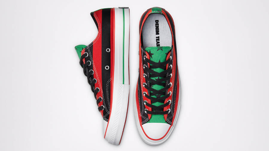 Denim Tears x Converse Chuck 70 Low Black Red | Where To Buy | 170545C ...