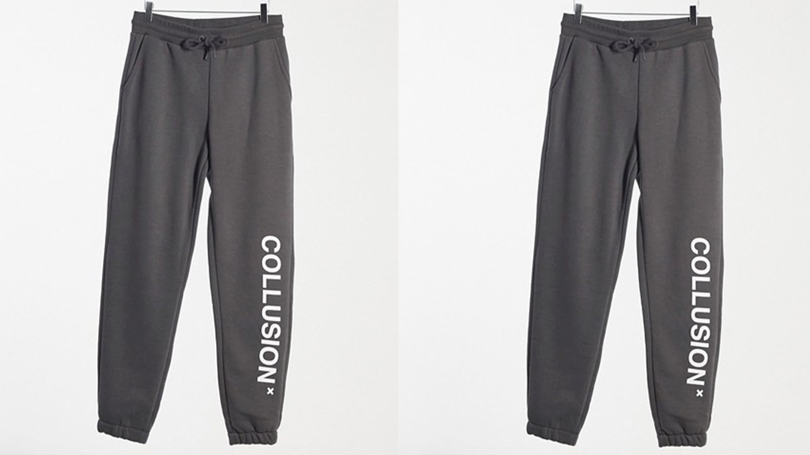 grey collusion joggers