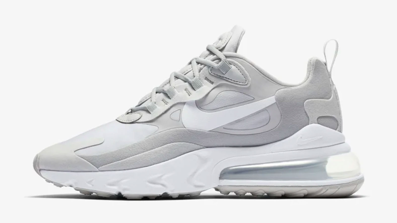 grey nike 270 react