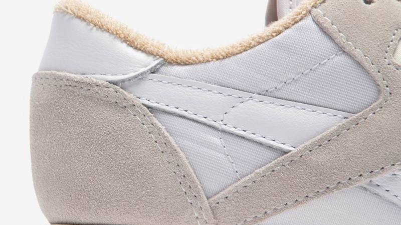 JJJJound x Reebok Classic Nylon White Beige Closeup