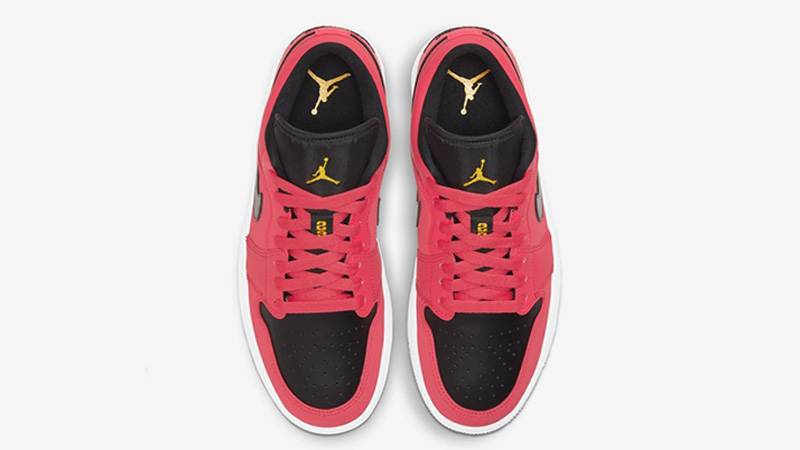 Jordan 1 Low Black Red Yellow DC0774-600 middle
