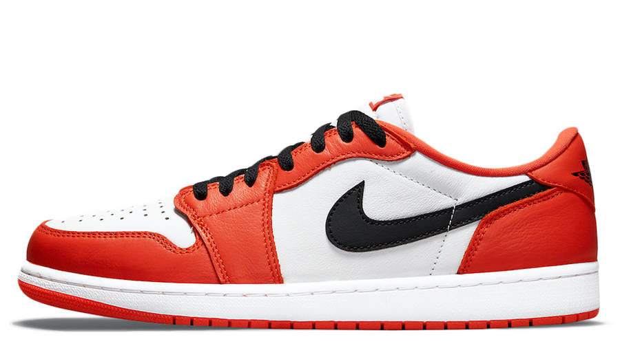 air jordan 1 low black orange white