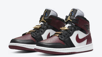 air jordan 1 mid wmns maroon