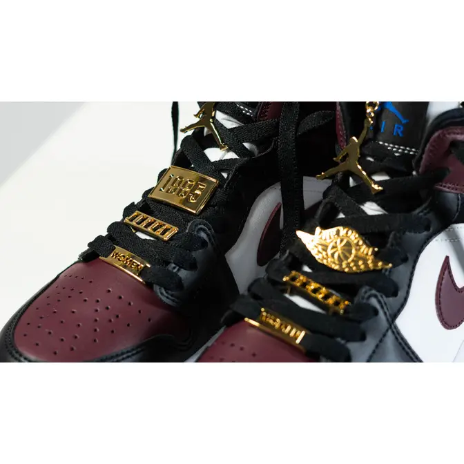 Maroon and gold jordan clearance 1