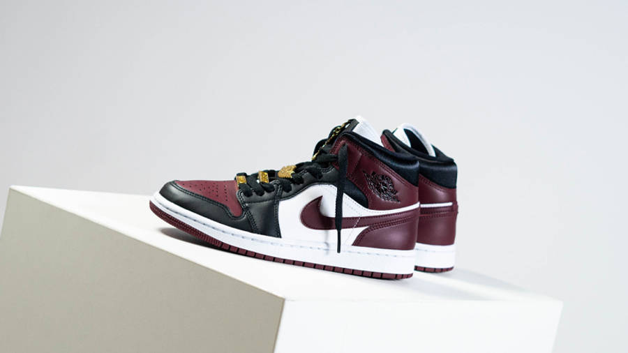 Jordan 1 Mid Maroon Black | Where To Buy | CZ4385-016 | The Sole Supplier
