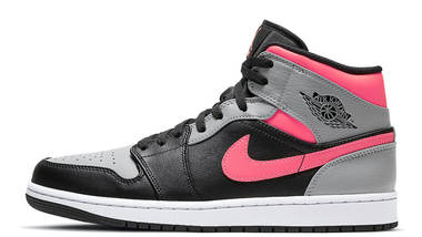 pink black jordan 1s