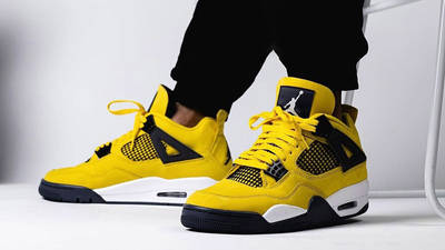 yellow fours jordans