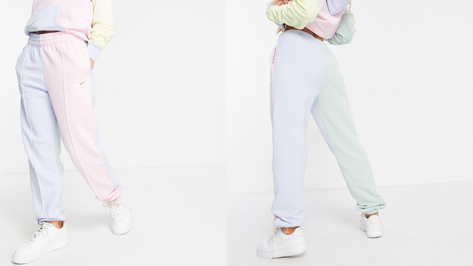 mixed pastel joggers