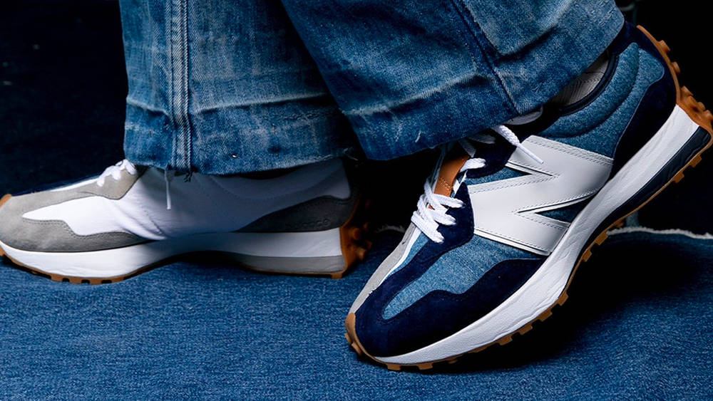 The Levi's x New Balance 327 Gets Decked Out in Double Denim