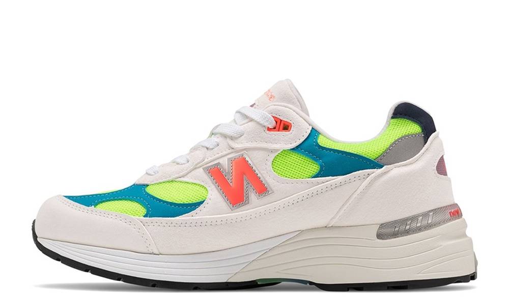 New Balance 992 Beige Coral Blue