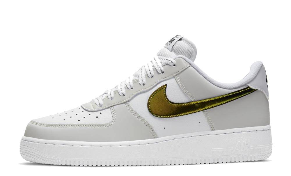 gray and gold air force 1