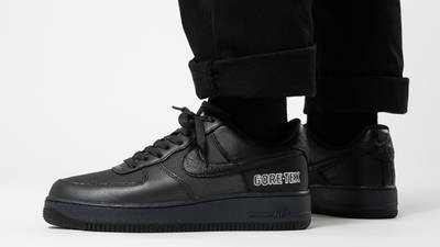 Nike Air Force 1 Gore-Tex Anthracite Black On Foot