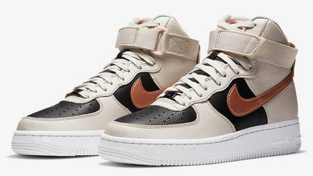 The Nike Air Force 1 High Gets An Autumnal Metallic Makeover The Nike Air Force 1 High Gets An Autumnal Metallic Makeover