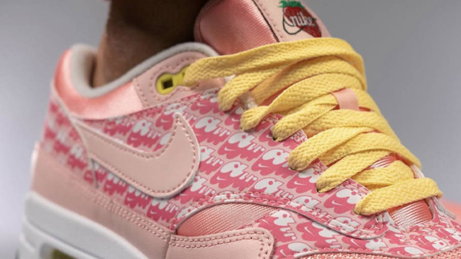 Nike Air Max 1 Strawberry Lemonade On Foot Closeup