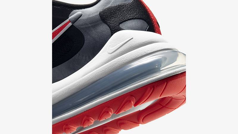 Nike Air Max 270 React Black Silver Red CT1646-001 back