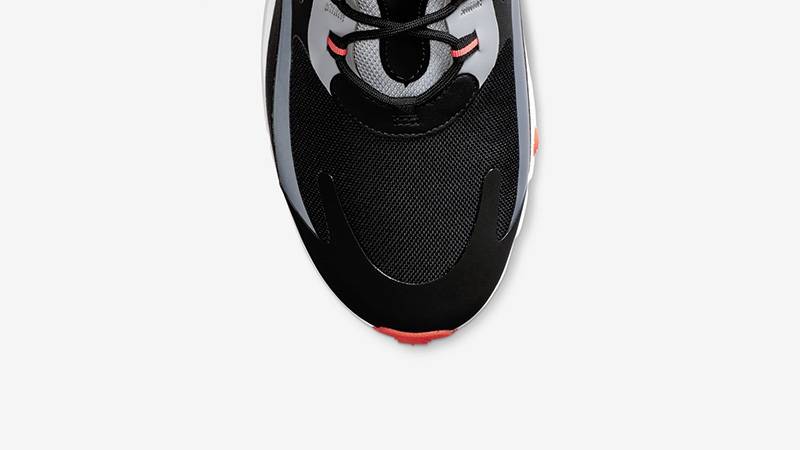 Nike Air Max 270 React Black Silver Red CT1646-001 middle