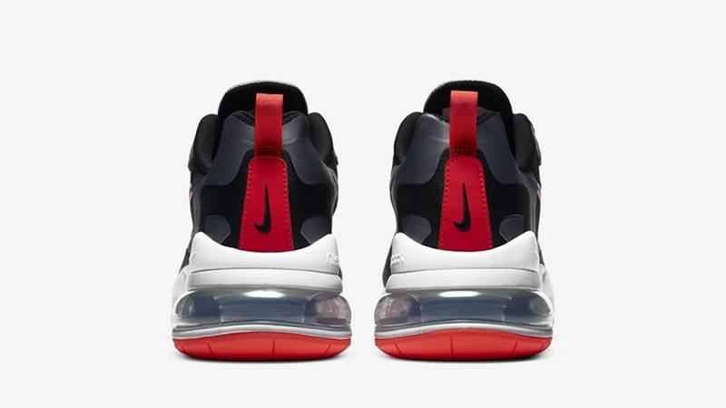 Nike Air Max 270 React Black Silver Red CT1646-001 rear