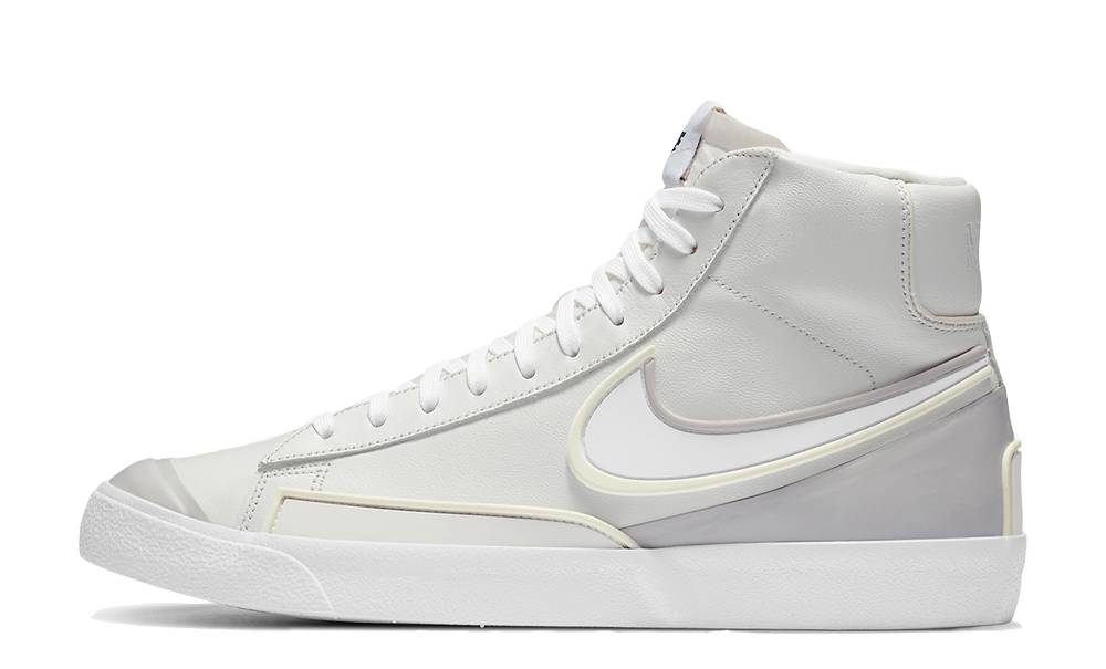 white nike blazers mid