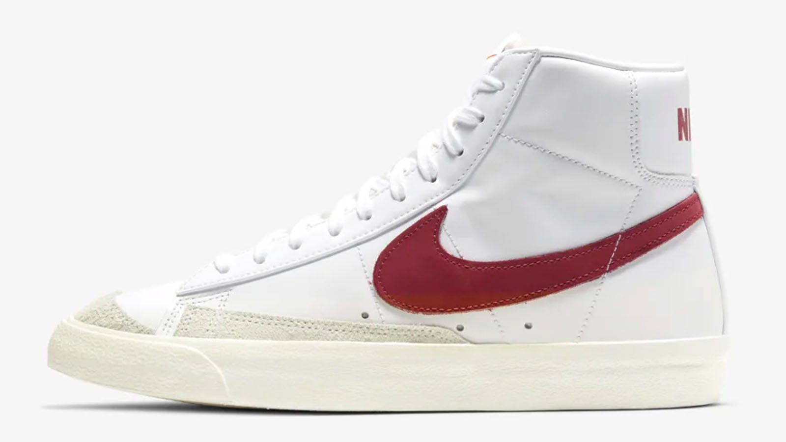 nike blazer white red