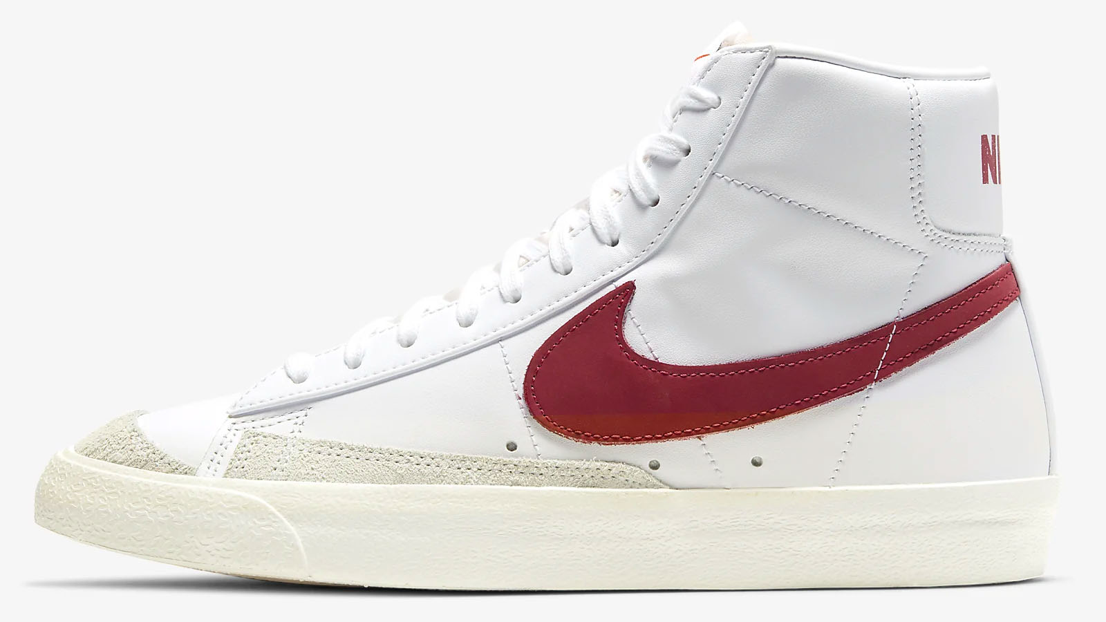 nike blazer white red