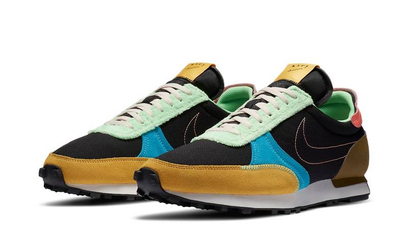Nike Daybreak Type Fur Pack Black Solar Yellow Front