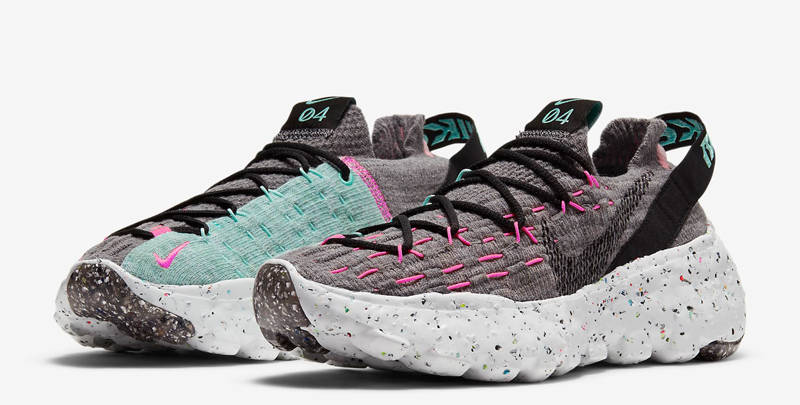 Nike Space Hippie 04 Smoke Grey Pink Front