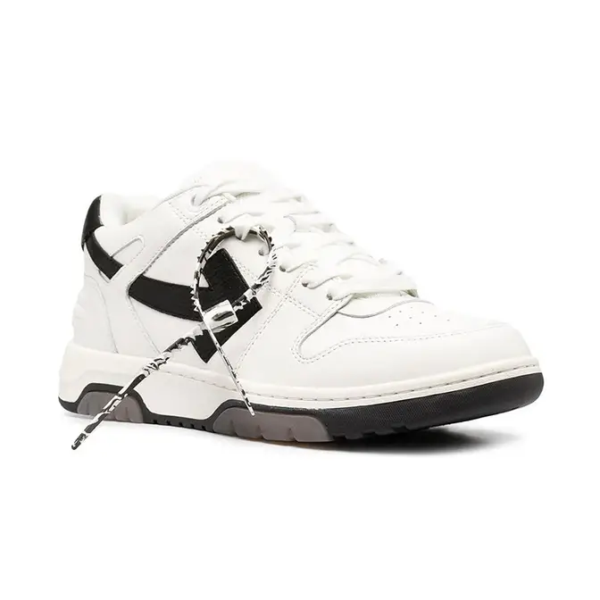 Off-White Out of Officce Low Top White Black OMIA189R21LEA0010110 front
