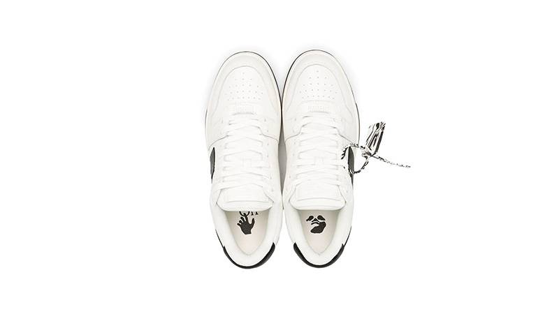 Off-White Out of Officce Low Top White Black OMIA189R21LEA0010110 middle