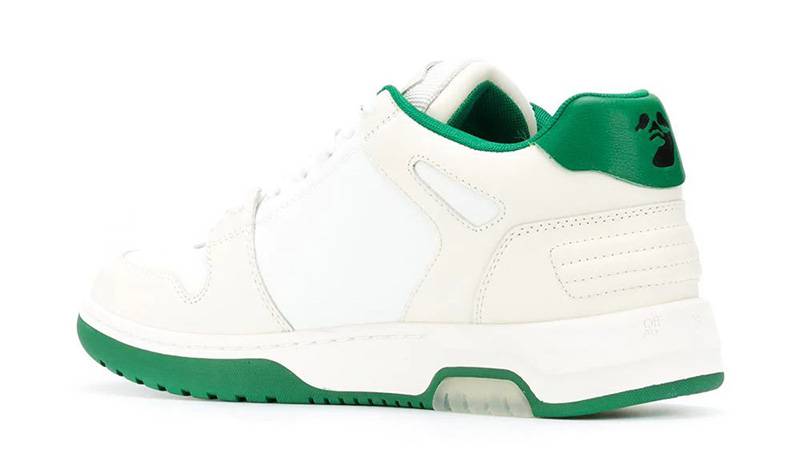 Off-White Out of Officce Low Top White Green OMIA189F20LEA0010155 back