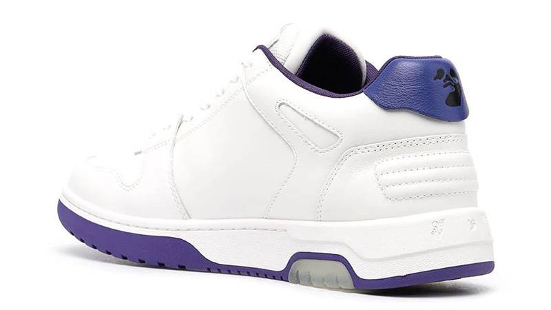Off-White Out of Officce Low Top White Purple OMIA189F20LEA0010135 back