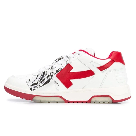 Off-White Out of Officce Low Top White Red OMIA189F20LEA0010125
