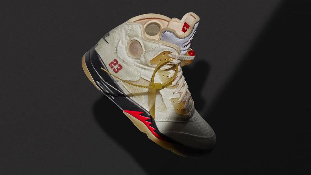 The Off-White x Air Jordan 5 "Sail" & Apparel Collection Get Officially Unveiled