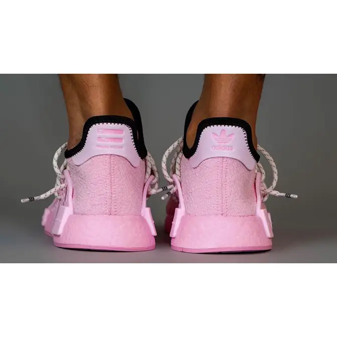 adidas nmd_r1 bz0298 grey blue hair posters NMD Hu Pink GY0088 on foot back