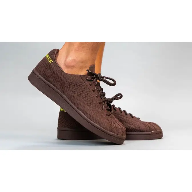 Adidas Gamemode Tf GY7543 Superstar Human Race Pack Chocolate Brown On Foot