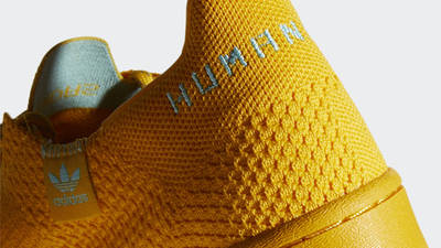 Pharrell Williams x adidas Superstar Human Race Pack Yellow Closeup