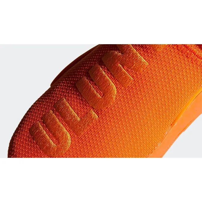 Pharrell x adidas NMD Hu Bright Orange Closeup