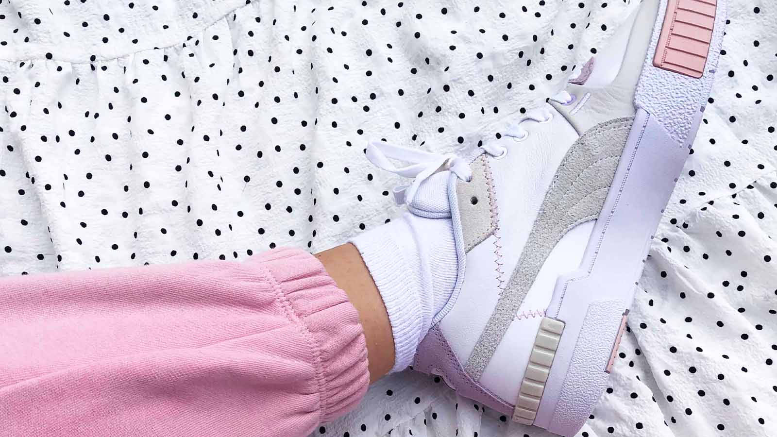 puma cali pink grey