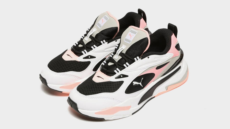 puma rs fast white peach blue