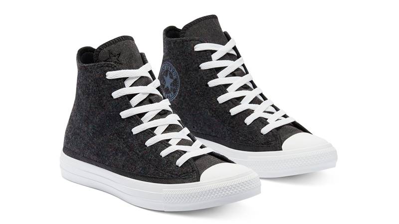 Renew Cotton x Converse Chuck Taylor All Star High Top Black Front