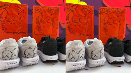 KAWS Customised The sacai x Nike LDWaffle For Charity KAWS Customised The sacai x Nike LDWaffle For Charity