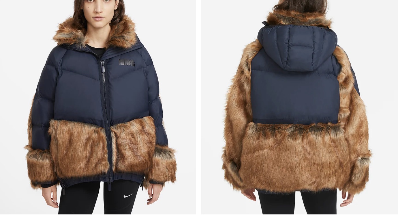 sacai x Nike Parka Dark Obsidian
