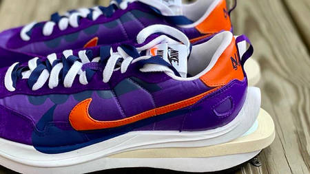 Up Close With the sacai x Nike VaporWaffle "Dark Iris" & "Sesame"