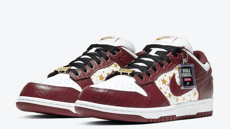 supreme x nike sb dunk low barkroot brown