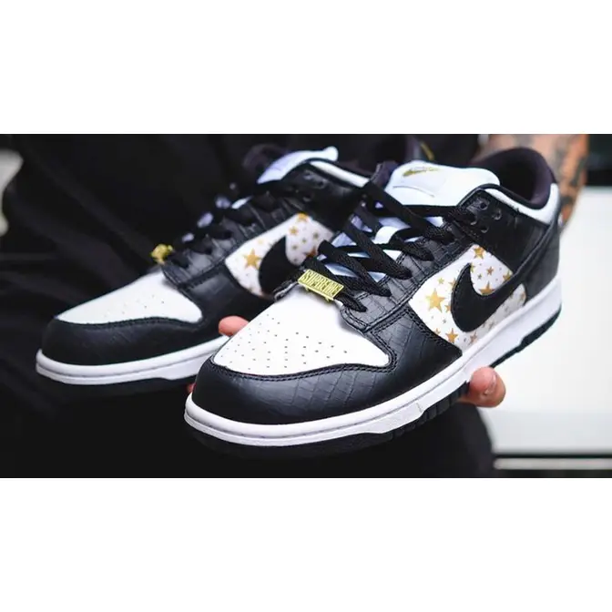 Supreme x Nike SB Dunk Low Stars Black | Where To Buy