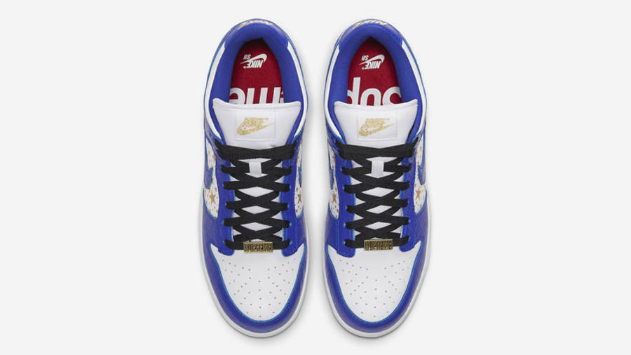 Official Images of Supreme x Nike Dunk Low Hyper Blue Arrive