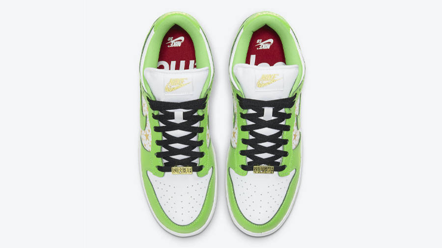 Supreme x Nike SB Dunk Low Stars Mean Green Middle
