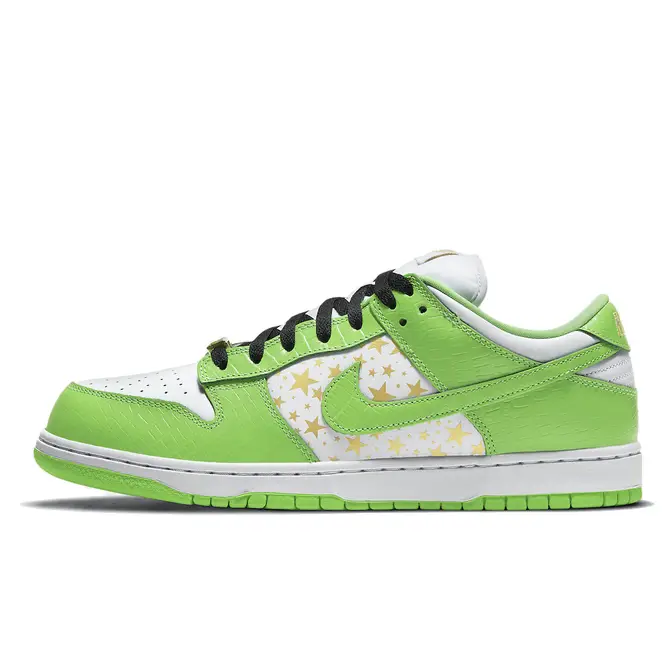 Supreme x Nike SB Dunk Low Stars Mean Green | Where To Buy