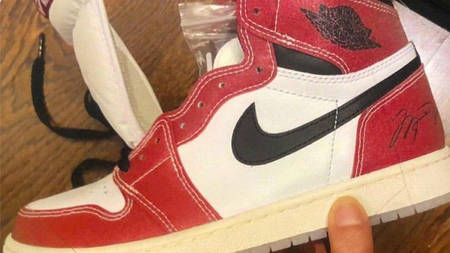 Leaked Images of a Trophy Room x Air Jordan 1 Retro High OG Surface
